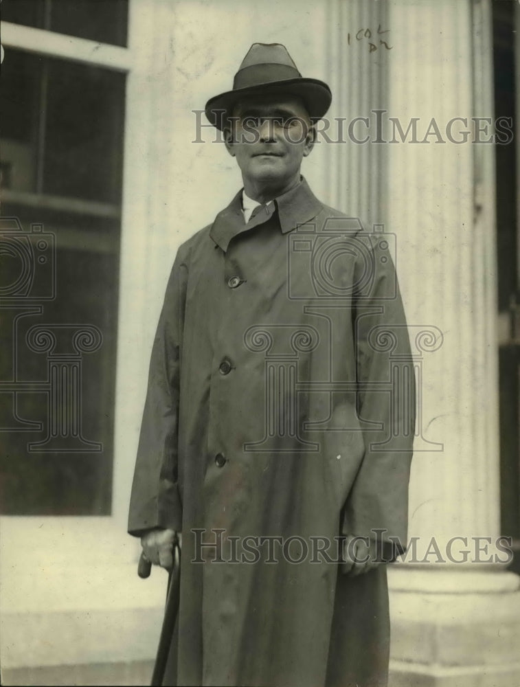 1923 Press Photo F. R. Wadleigh, Federal Coal Distributor, in DC for strike fix