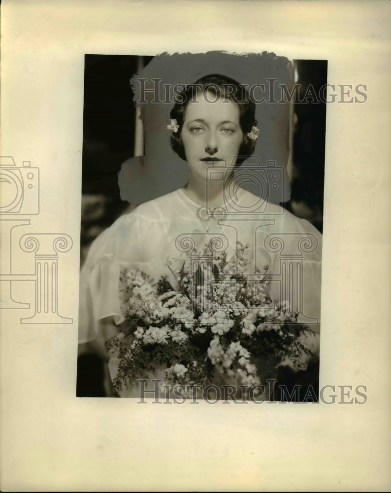 1934 Press Photo Miss Zirginia William wed to Donald Goodman