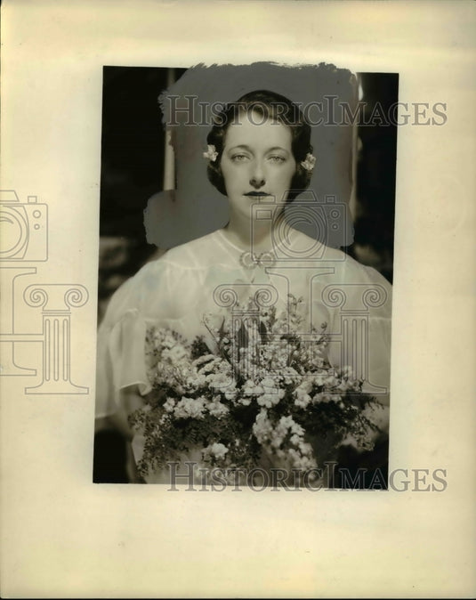 1934 Press Photo Miss Zirginia William wed to Donald Goodman