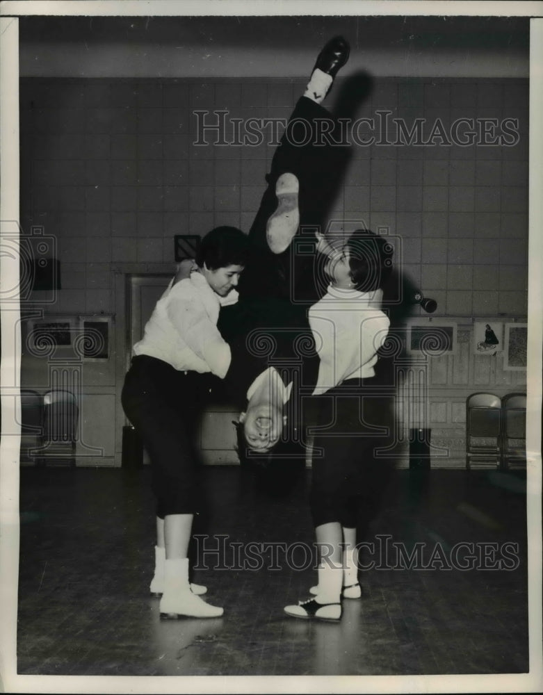 Load image into Gallery viewer, 1957 Press Photo Kansas City Mo Odd Man Rock Dance John Quijas, Angie Arzola
