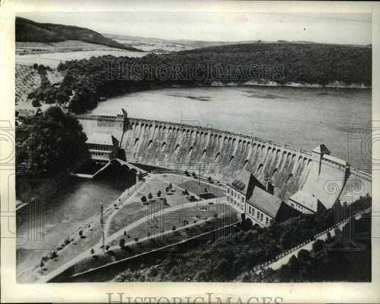 1943 Press Photo Eder River in Germany's Largest- Historic Images