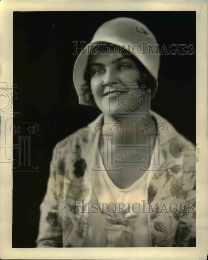 1929 Press Photo Miss Jayne C Chandler maid of honor Court of Queen Tatiania