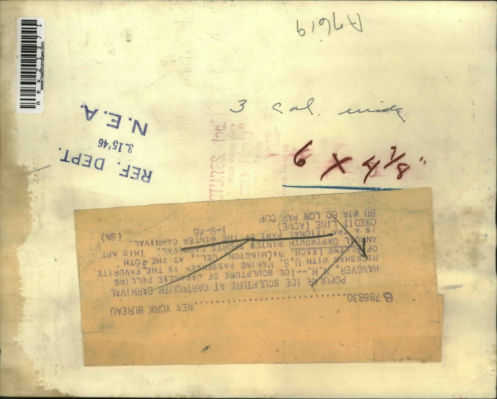 1946 Press Photo Allene Leach at the 6th Annual Dartmouth Winter Sports Carnival