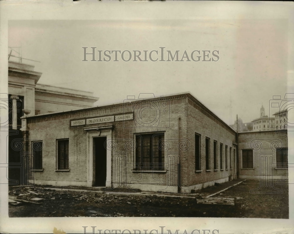 1932 Press Photo The Vatican Mosaic Laboratory in Italy