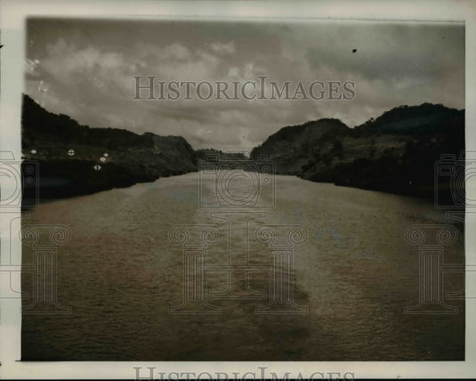 1939 Press Photo Gatun Lake or Culebra Cut serves as Continental Divide
