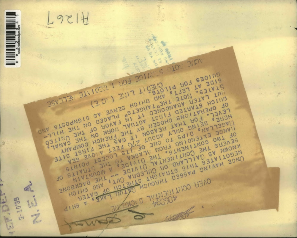 1939 Press Photo Gatun Lake or Culebra Cut serves as Continental Divide