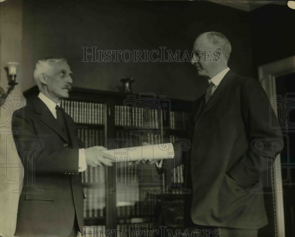 1923 Press Photo Sec of Treasury Mellom now Asst Sec of IRS,Judge McKenzie Moss