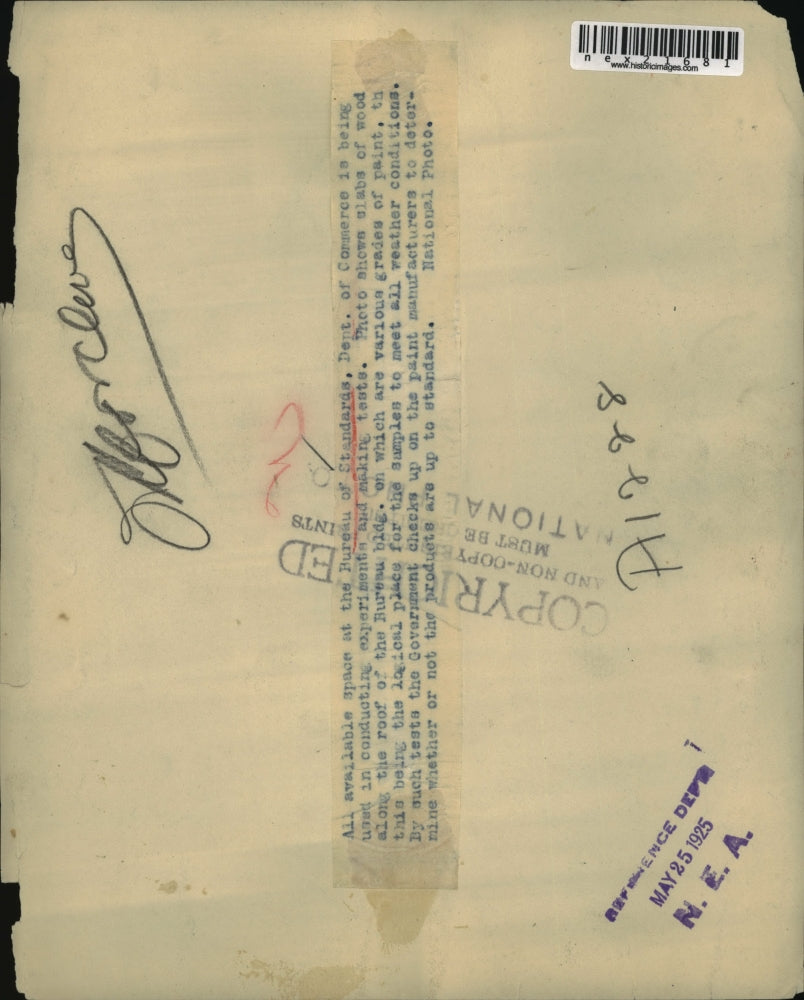 1925 Press Photo Bureau of Standards, Dept. of Commerce building