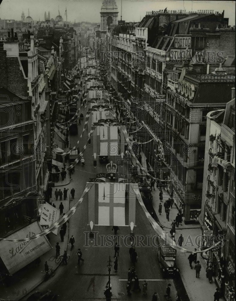 1937 Press Photo Cheapside Coronation City of London