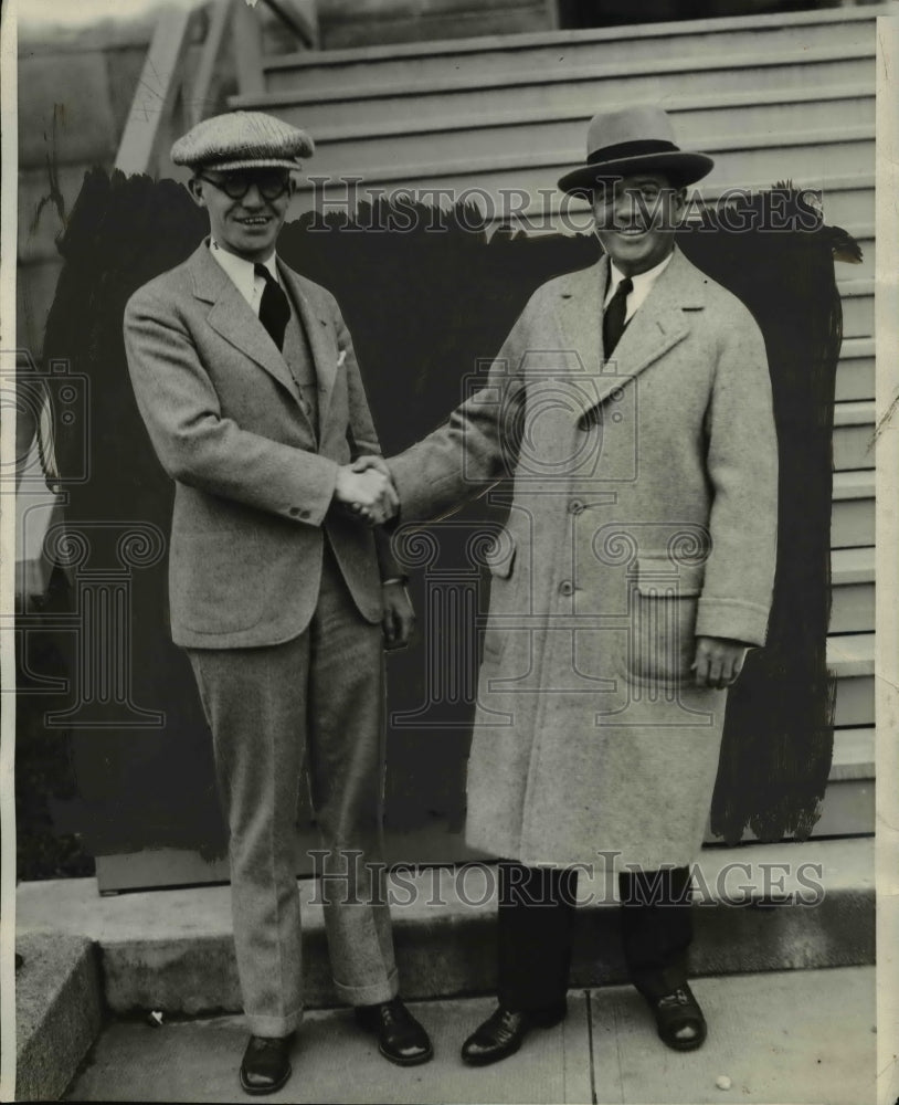 1929 Press Photo Con Hartley of NJ youngest ever Senator Bob Lafollette