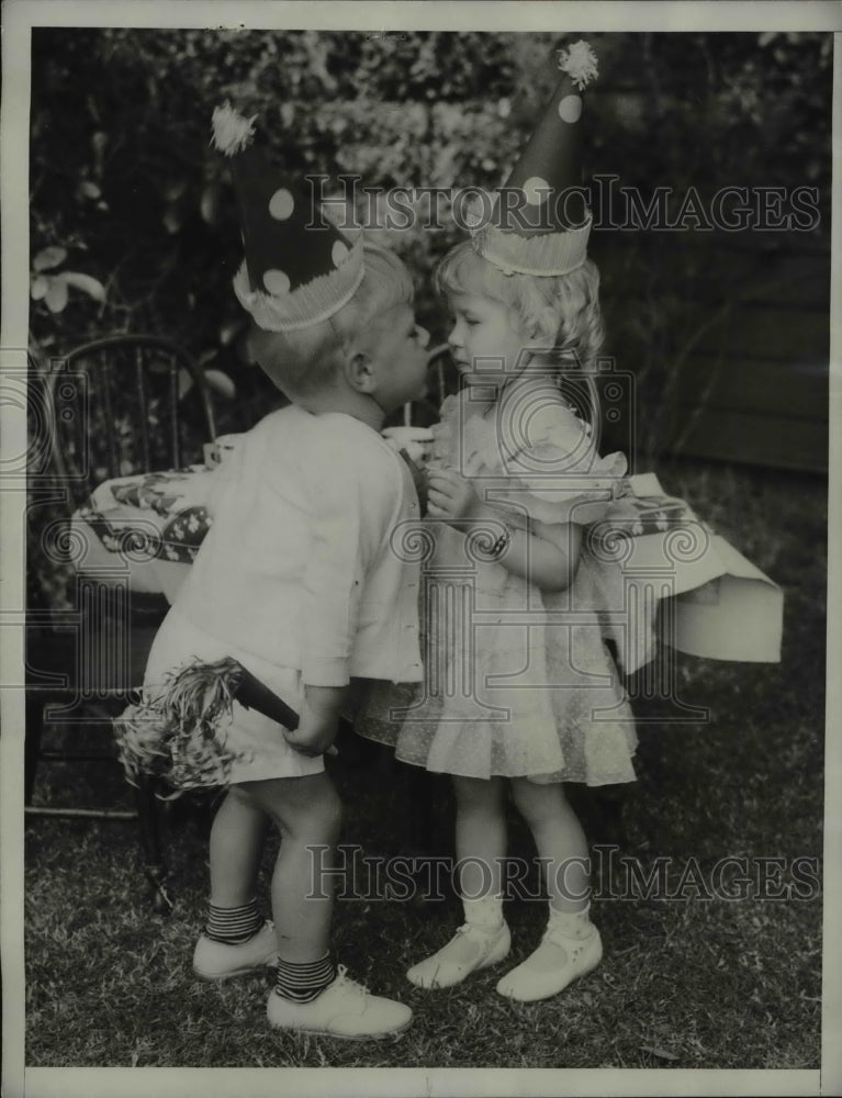 1934 Press Photo St. Patricks Day Allan Johnson, Patricia Patrick
