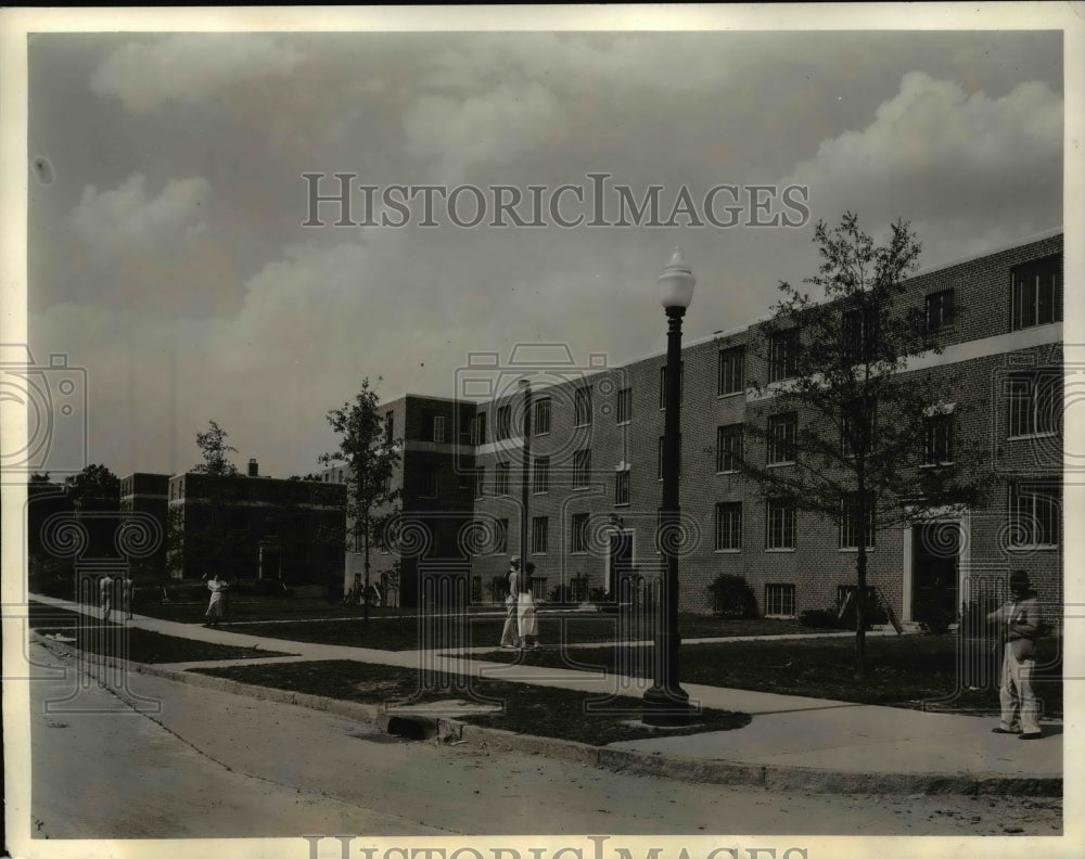 1936 Press Photo PWA's new Techwood low-rent housing in Atlanta, formerly a slum