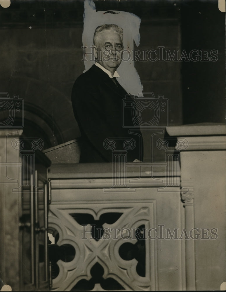1929 Press Photo Joseph A. McGinnies, speaker of assembly