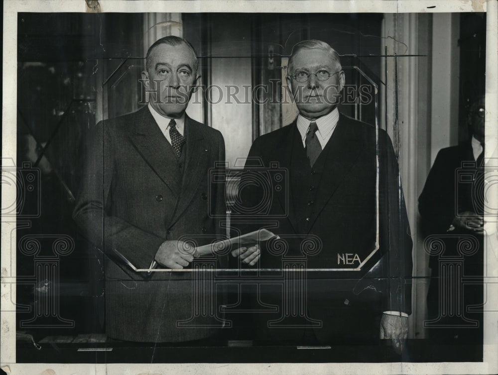1928 Press Photo Senator David Reed & Joseph R. Grundy