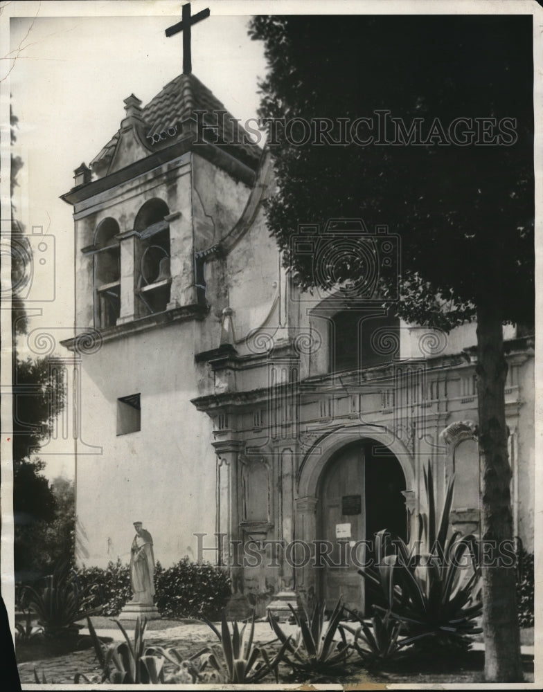 1931 Press Photo Royal Chapel at Monterey California