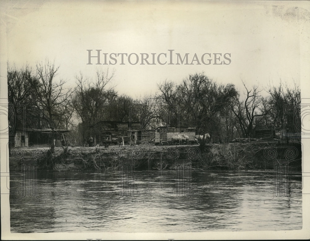 1933 Press Photo Jetherow island home - nex22932