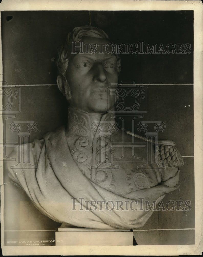 1926 Press Photo Sculpted bust of Gen Jose de San martin of Argentina
