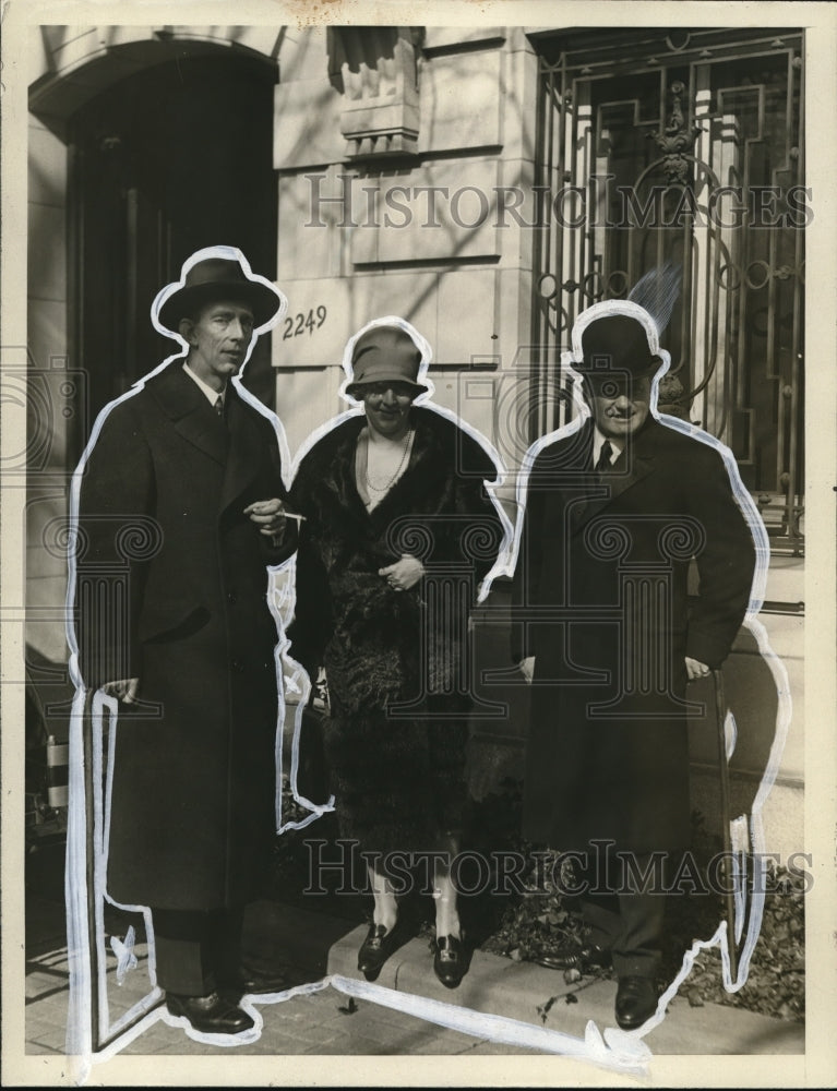 1927 Press Photo Prince William of Sweden on left
