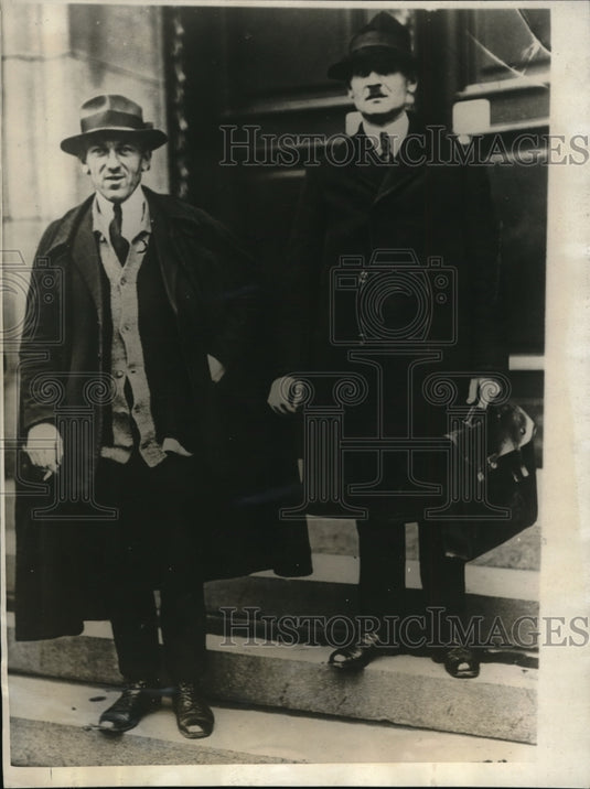 1923 Press Photo Thomas and Hollein leaders of communists in germany