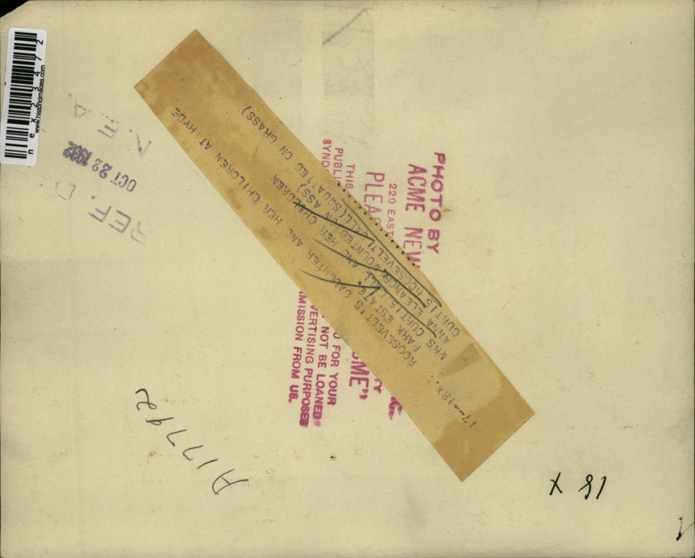 1932 Press Photo Mrs Curtis Bell & kids Anna & Curtis Roosevelt's daughter