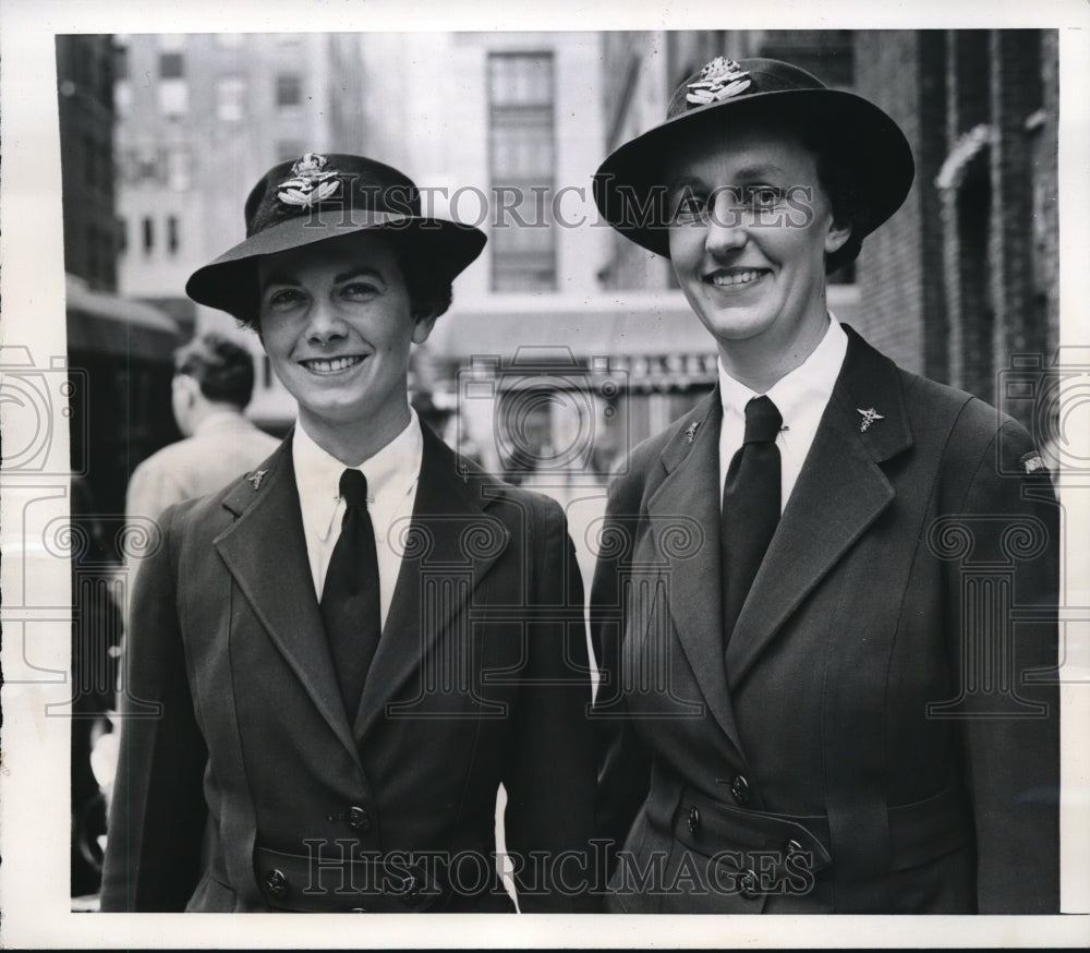 1942 Press Photo NYC Kathline IJolly, Esmay M Read nurses of Royal Australian AF