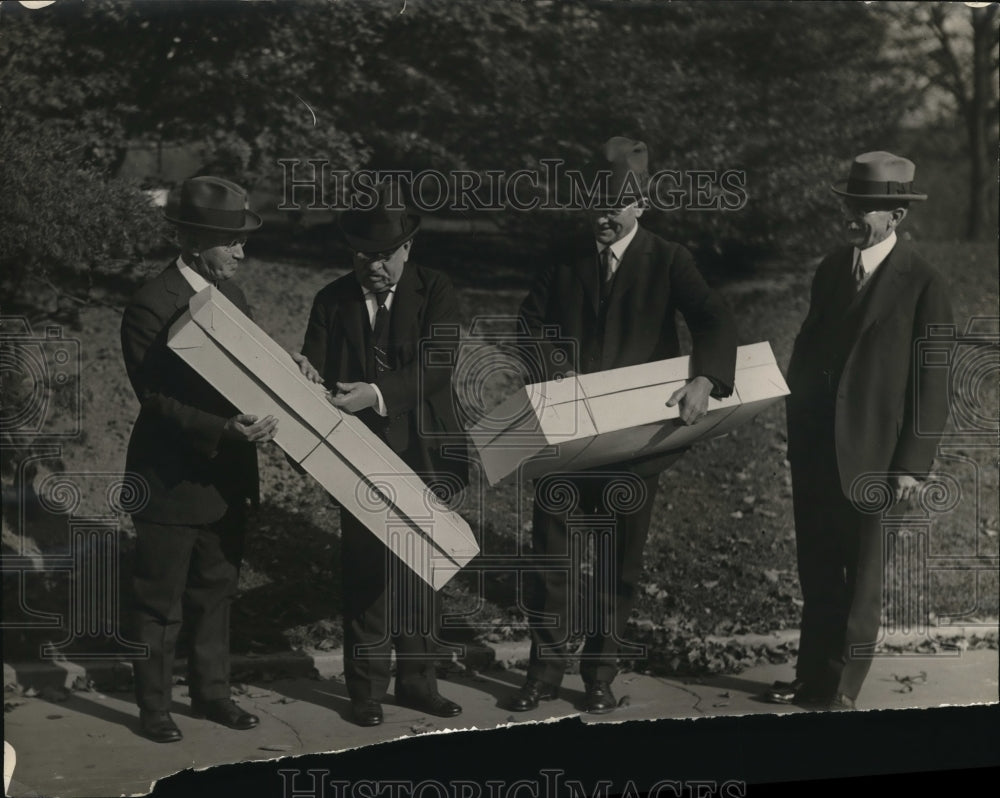 1925 Press Photo JC Reid, Frank Stearn, MF Leighton, FW Faullard