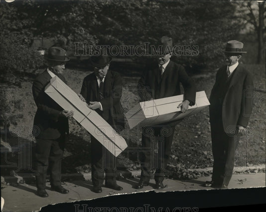 1925 Press Photo JC Reid, Frank Stearn, MF Leighton, FW Faullard