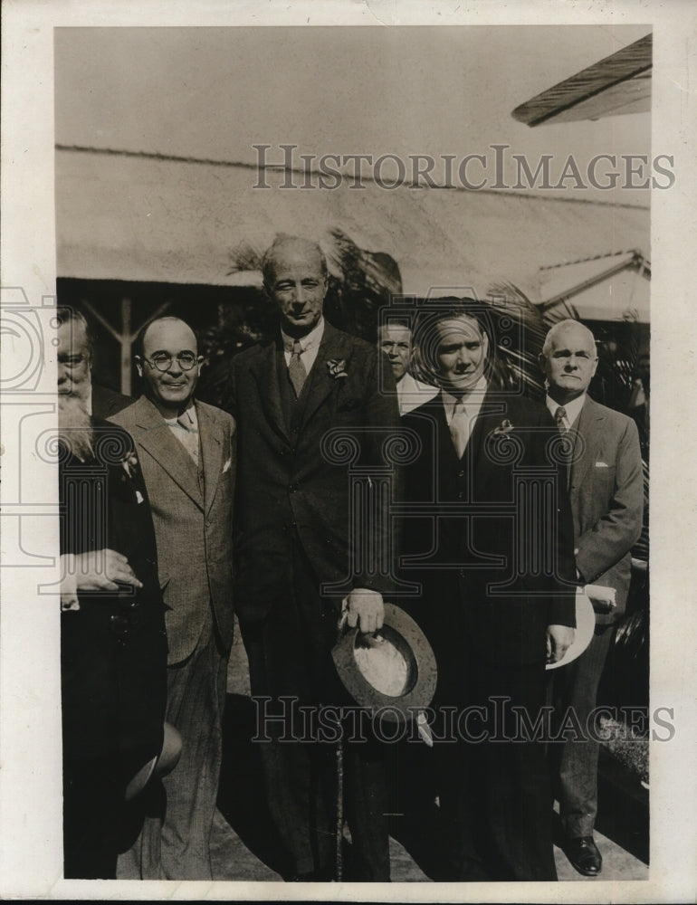 1931 Press Photo International Rotary Pres Sidney Pascall in Cuba, Luis Machado