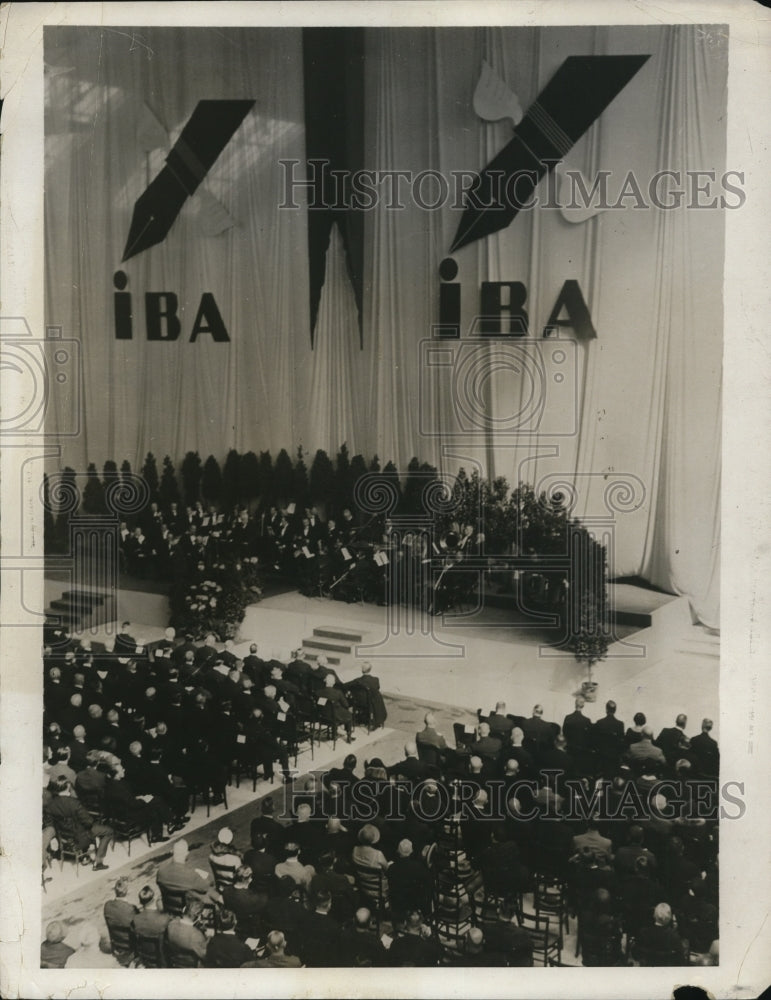 1931 Press Photo Opening ceremonies at Intnal Exhibit of IBA in Berlin