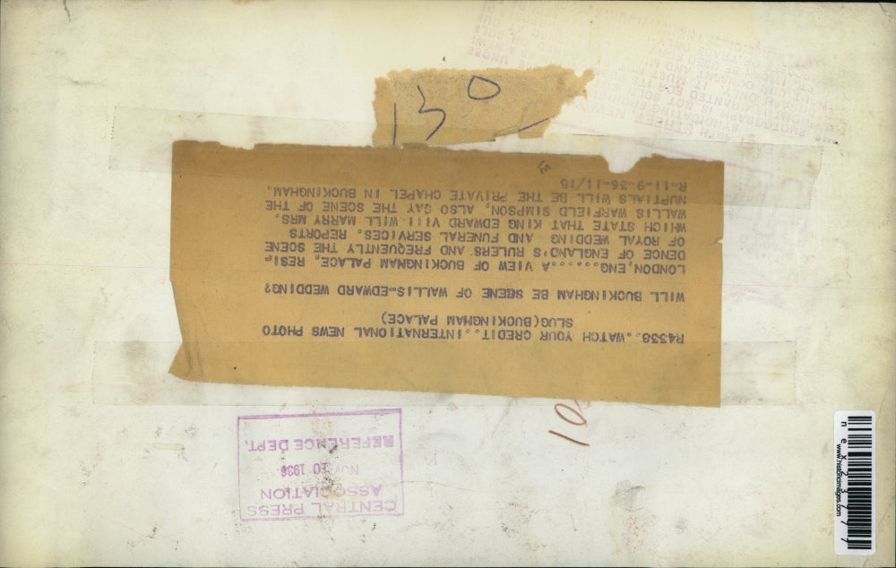 1936 Press Photo Buckingham Palace in London