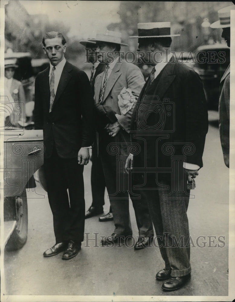1927 Press Photo Brooklyn NY Christian Jensen in custody for murder