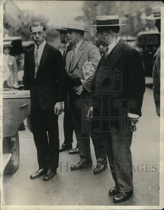 1927 Press Photo Brooklyn NY Christian Jensen in custody for murder