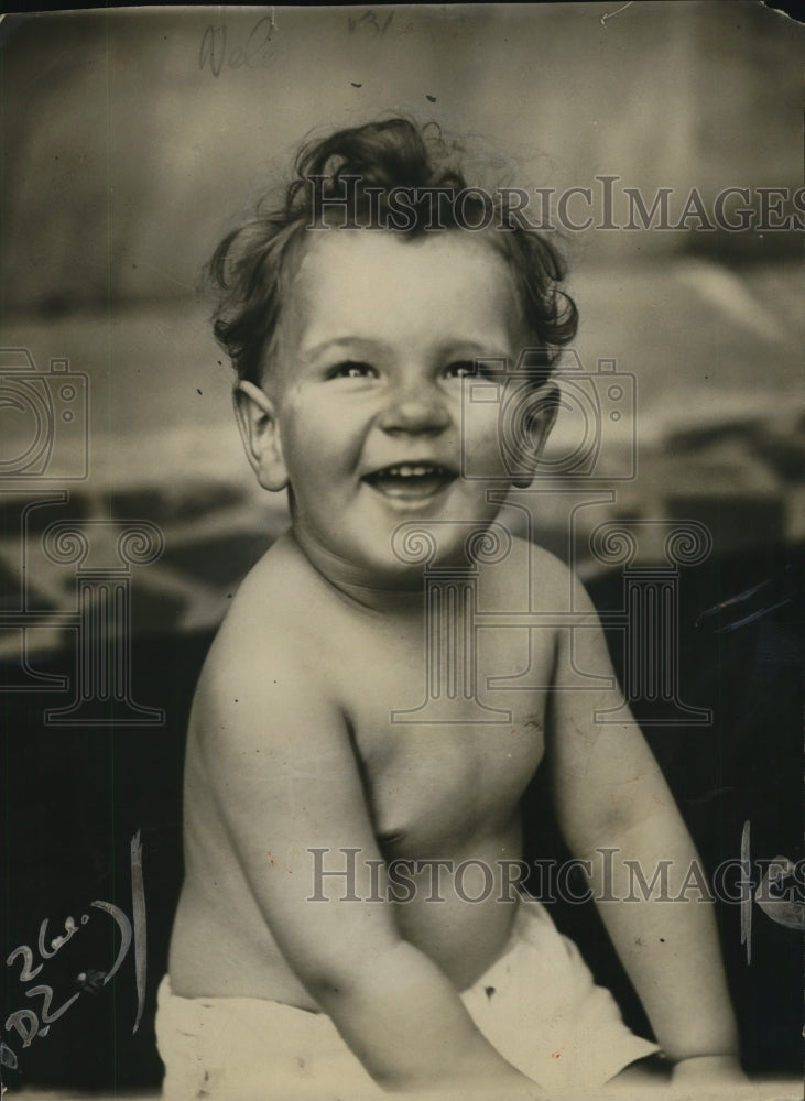 1924 Press Photo Mae Asbill Jr society baby