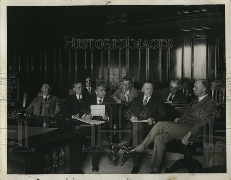 Load image into Gallery viewer, 1931 Press Photo Front row: Rick A. Lang, Robert Rochan, J.R. Morris, Parker
