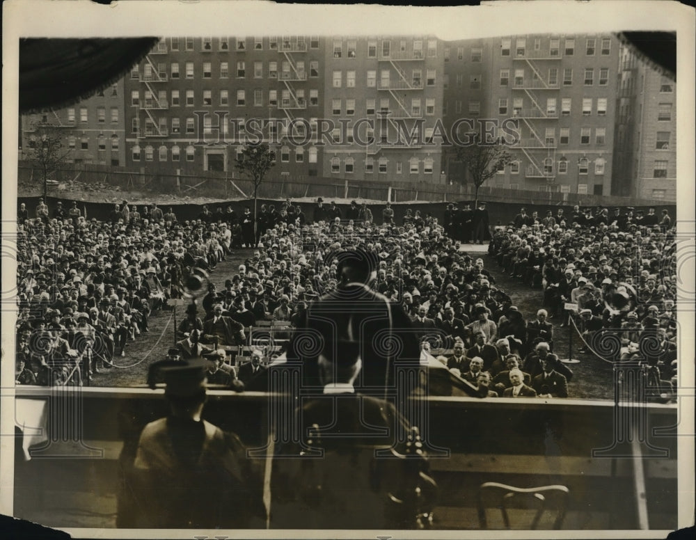 1928 Press Photo Dedication New York Medical Center, Dr. Samuel W. Lambert, Dean