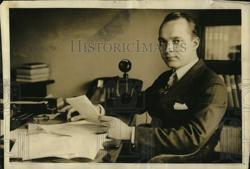 1924 Press Photo A.W. Gregg Burea of Internal Revenue