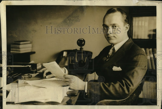 1924 Press Photo A.W. Gregg Burea of Internal Revenue
