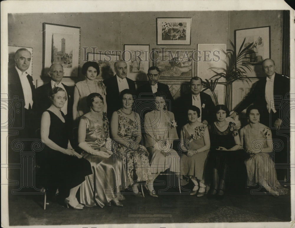 1930 Press Photo London Naval Conference British American Dance Club