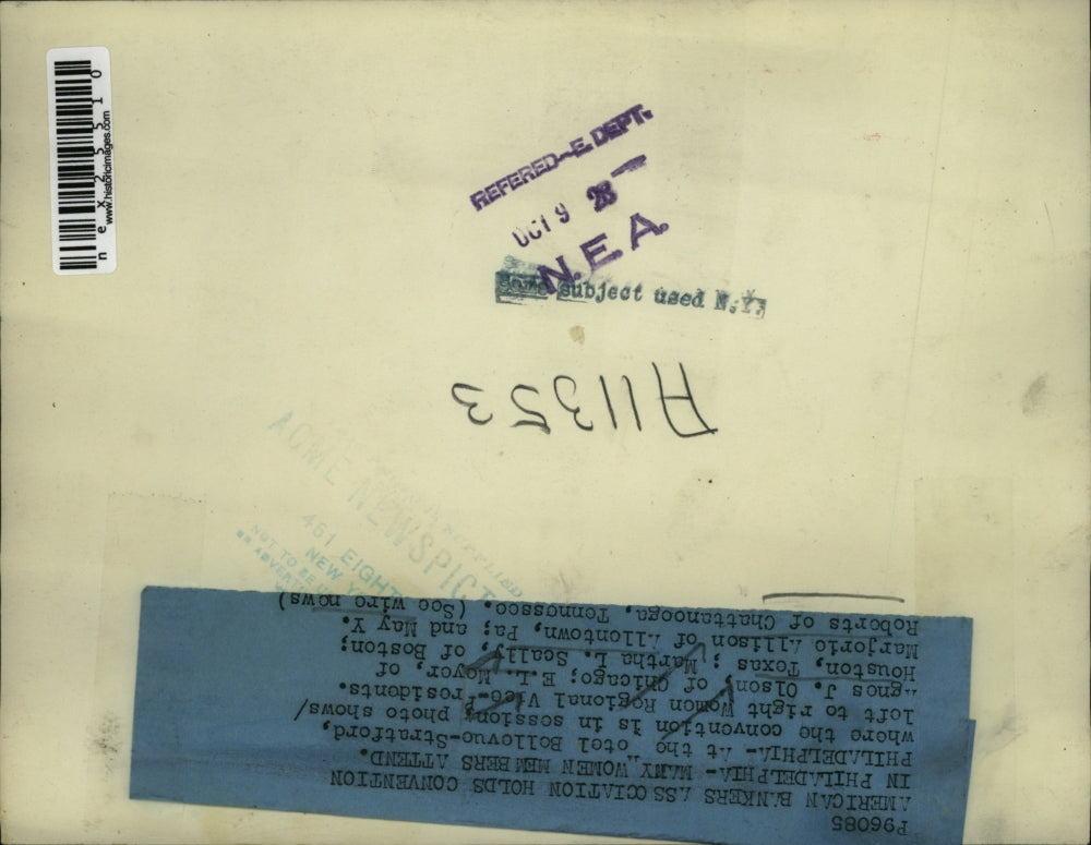 1928 Press Photo American Bankers Association Convention in Philadelphia