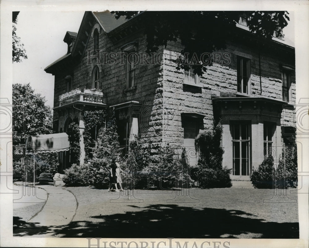 1930 Press Photo Newport Rhode Island, The Cartler Mansion owned by Mrs Angela