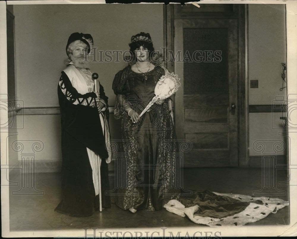 1930 Press Photo Boston University Gorman Club Julio Vinks, Adeline Brightman