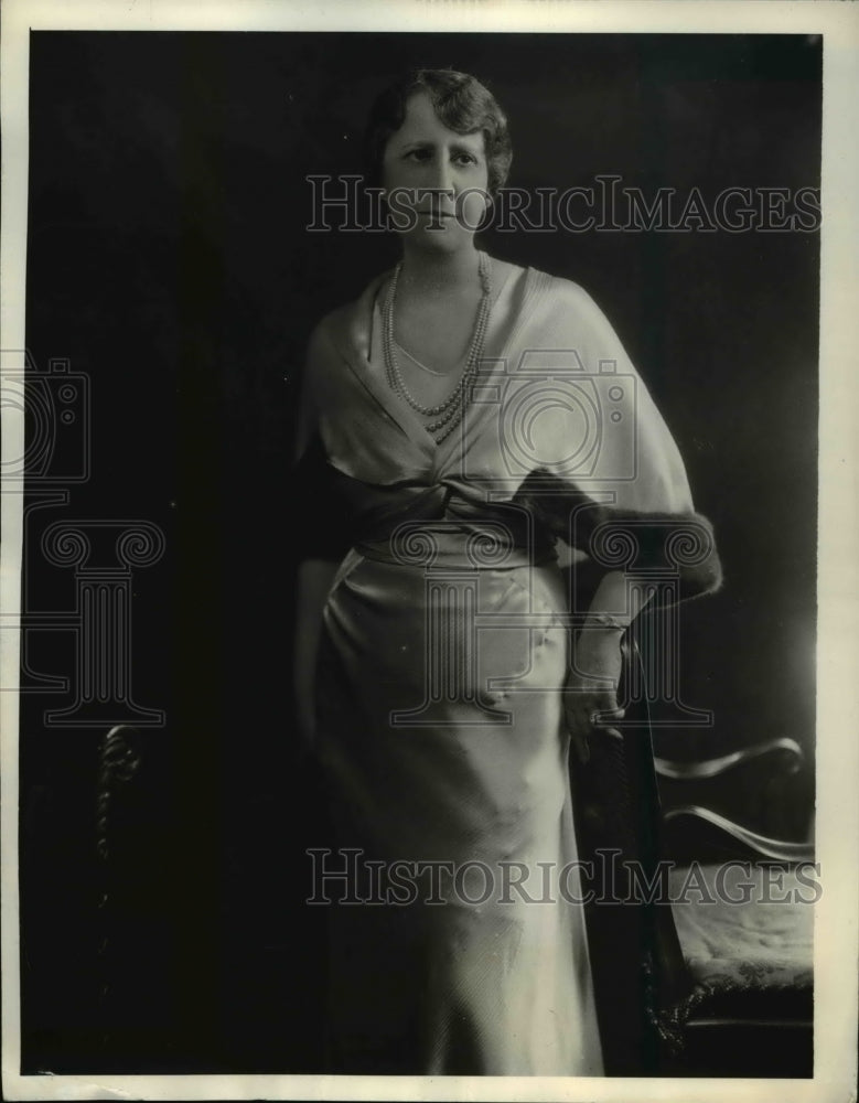 1933 Press Photo Mrs. Cordell Hull Wife Of The Secretary Of State