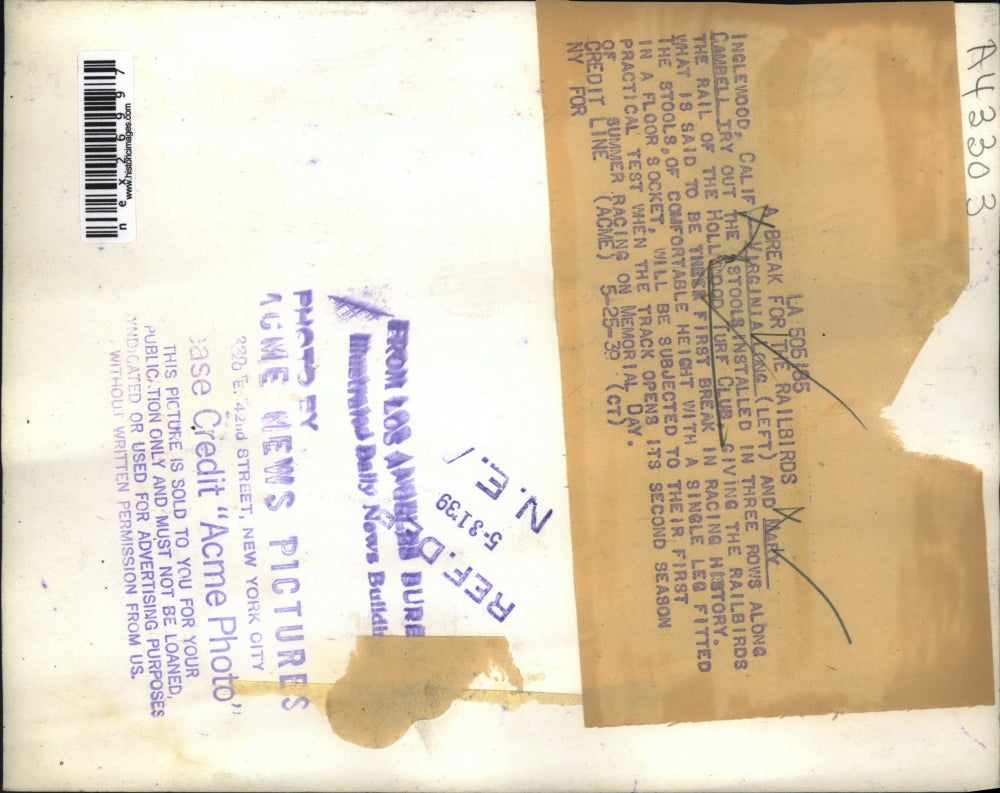 1939 Press Photo Virginia Long and Mary Cambell at Hollywood Turf Club