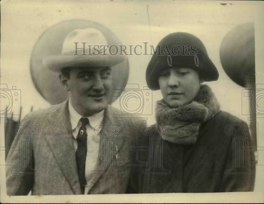 1936 Press Photo Count and Countess Alexander Lambert of Paris in Los Angeles