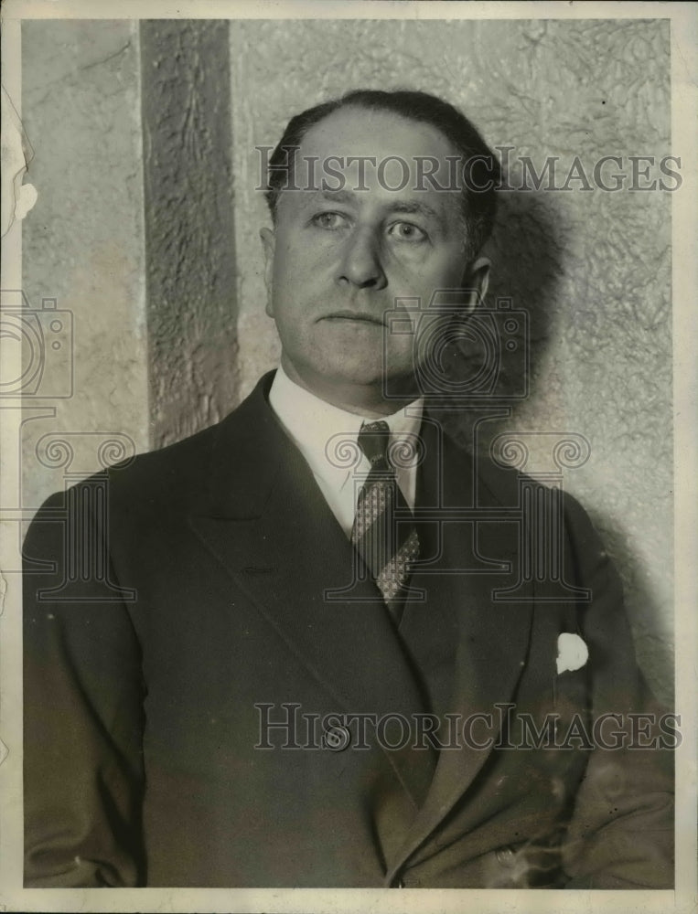 1928 Press Photo Col. H.Grindell-Matthews of London, Death Ray inventor