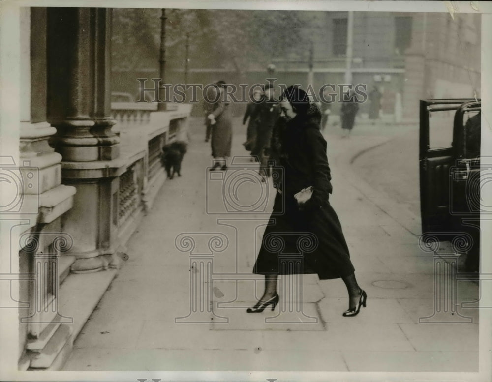 1935 Press Photo Lady Alice Scott to marry Duke of Gloucester returns to London
