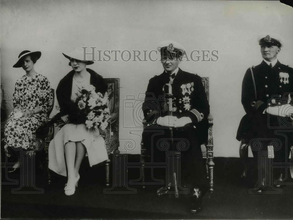 1936 Press Photo Crown Prince Frederick of Denmark, and Princess Ingrid- Historic Images