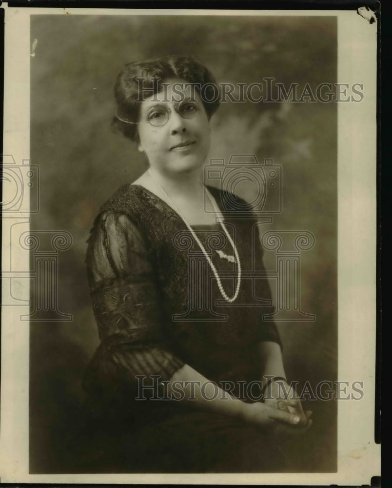 1922 Press Photo Mrs. E.H. Silverthorn, President of the Federation of Women's