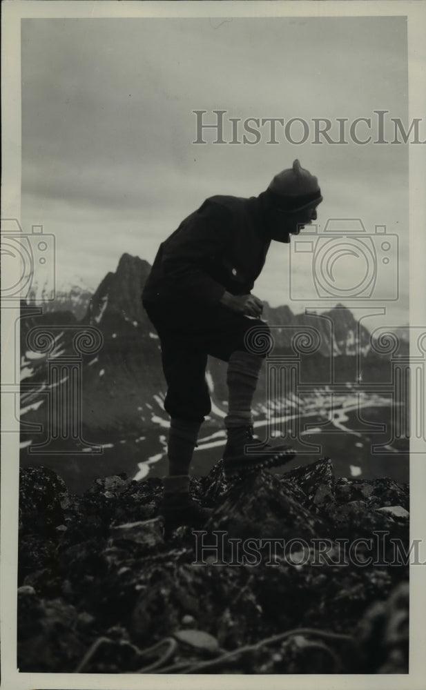 1934 Press Photo Gustava Gambs Washington DC oldest member Alpine Club Cnada