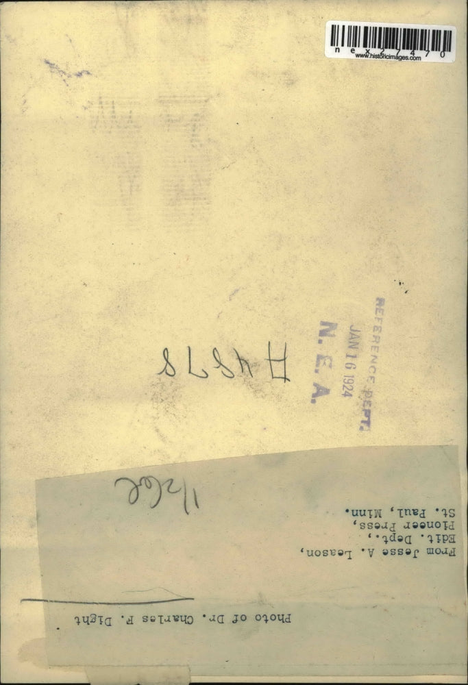 1924 Press Photo Dr Charles Dight - nex27470